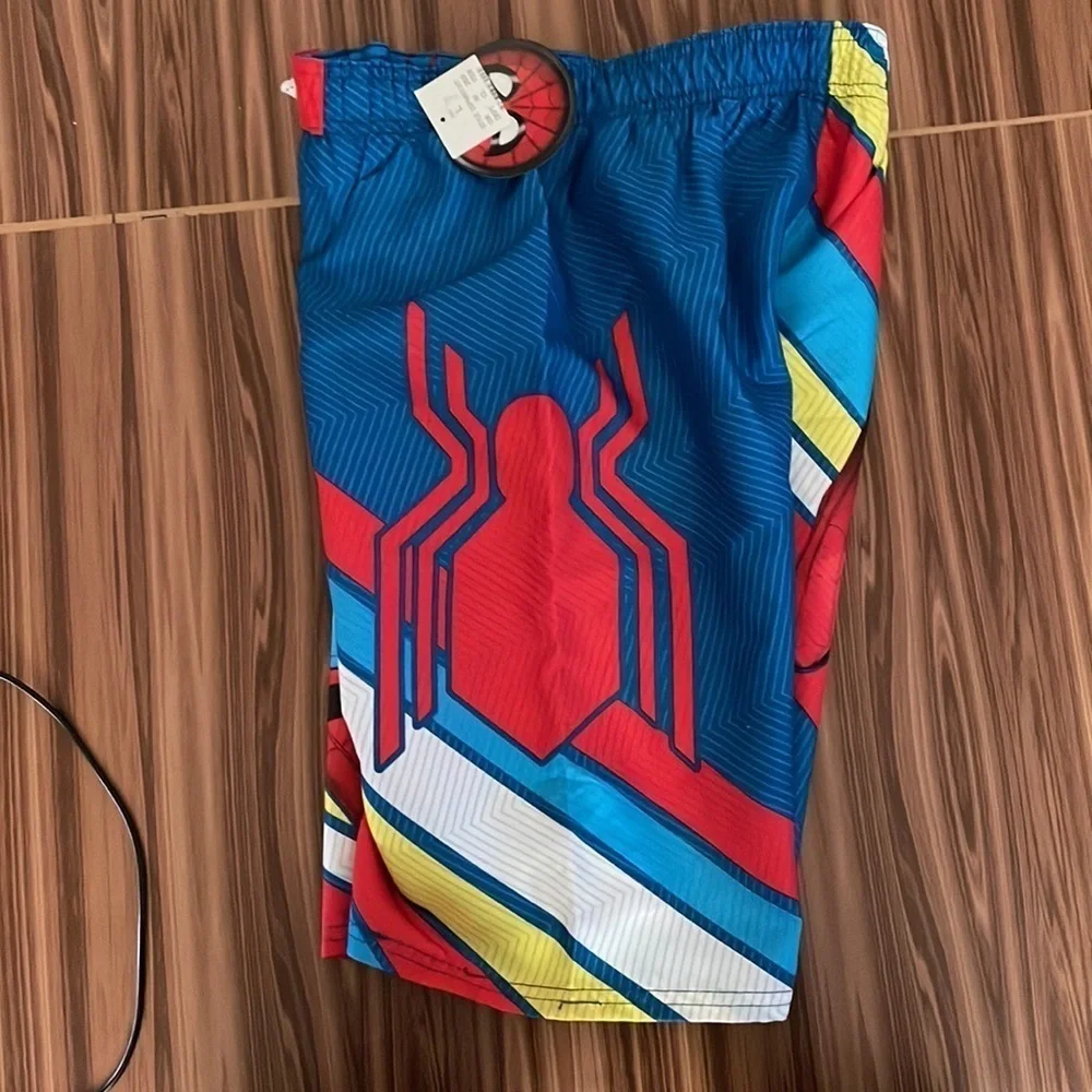 Nwt Marvel Spider-Man Swim Trunks Size Large
